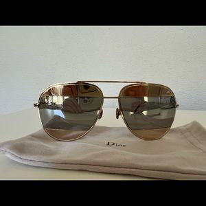 Dior 181035 Women CD SPLIT1 59 Gold/Silver Sunglasses 59mm